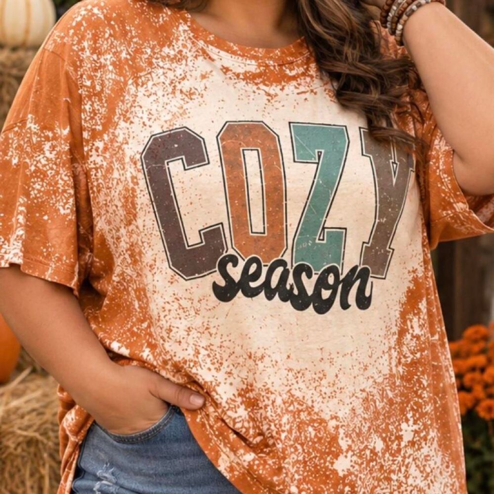Women's Orange and Brown T-shirt